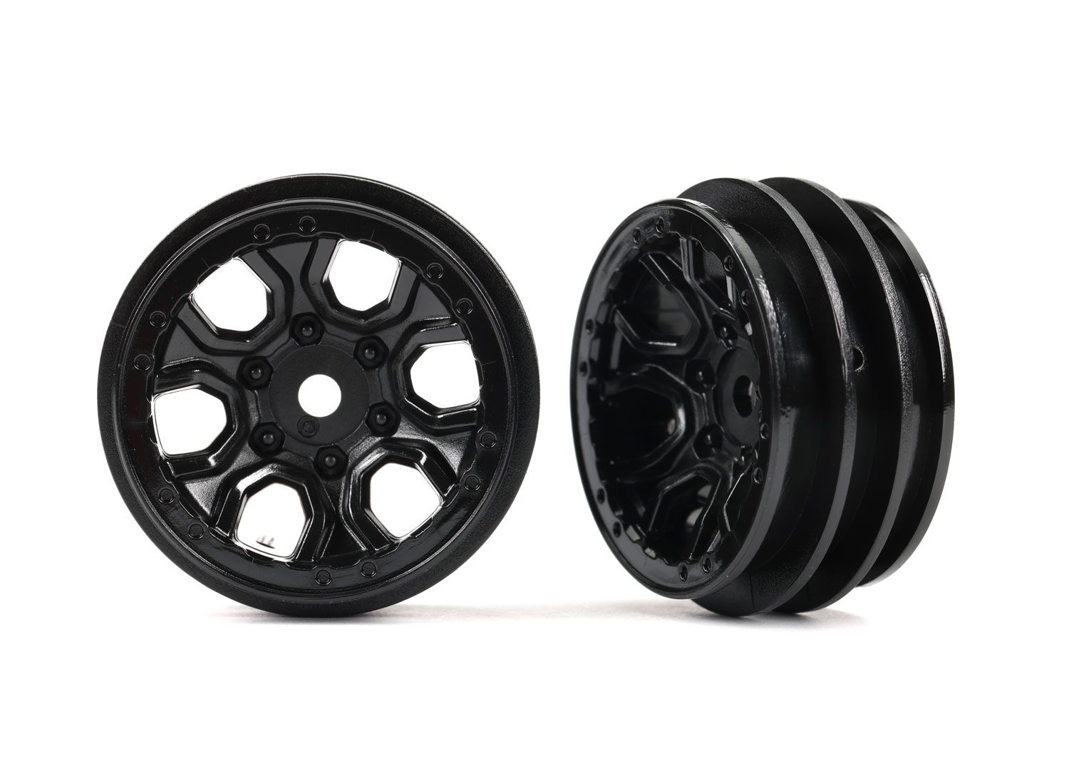 1.0" Black Wheels (2) — 9770