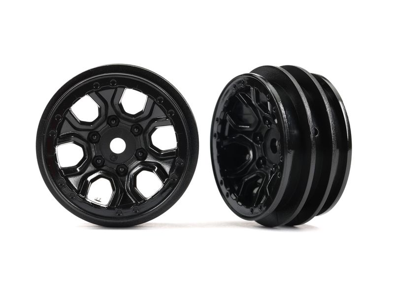 1.0" Black Wheels (2) — 9770