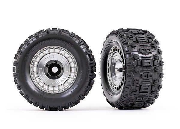3.8" Modular Wheels &amp; Sledgehammer Tires (2) — 9572X
