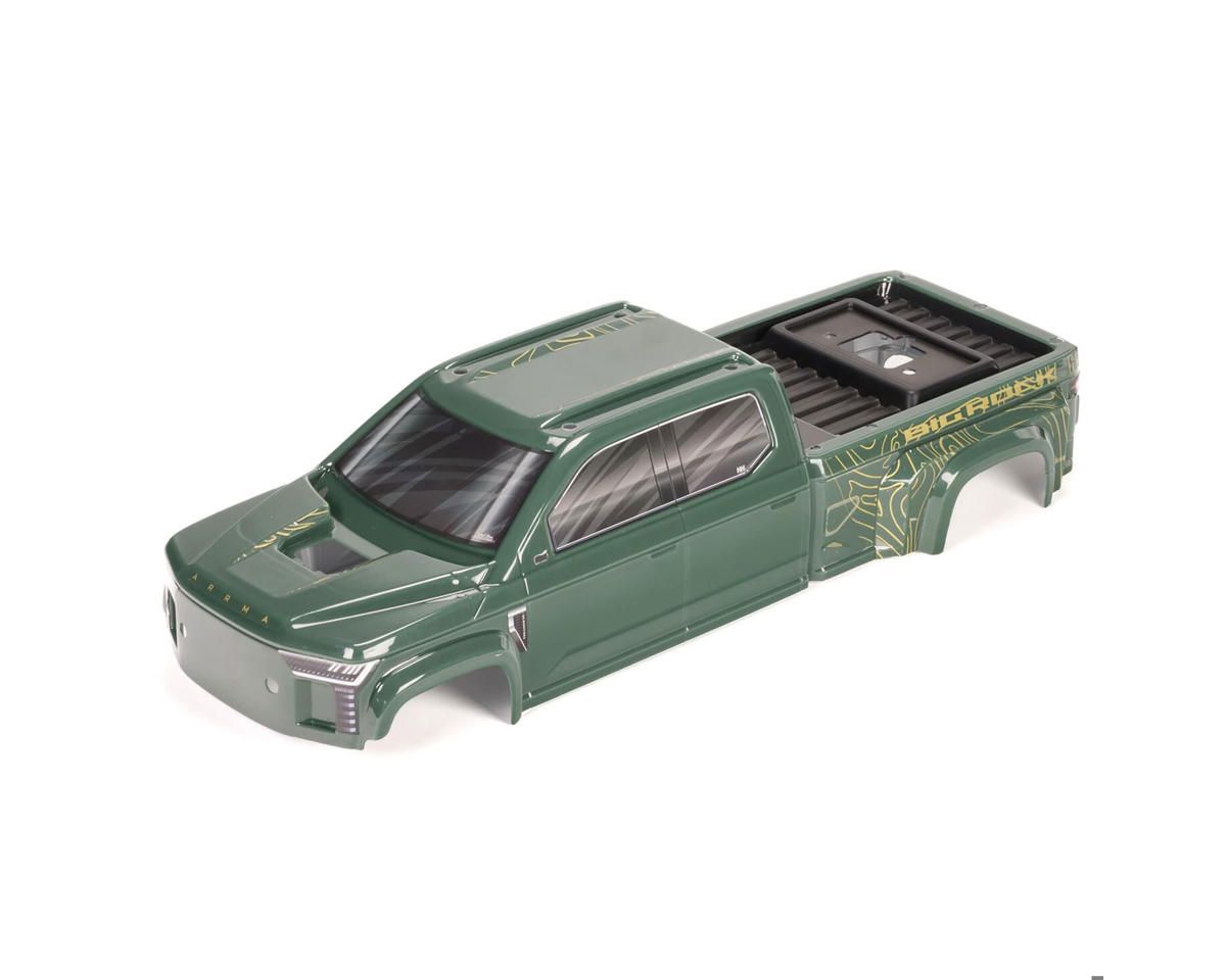 BIG ROCK 4X4 Crew Cab Clipless Painted Decaled Trimmed Body (Green) — ARA-1380