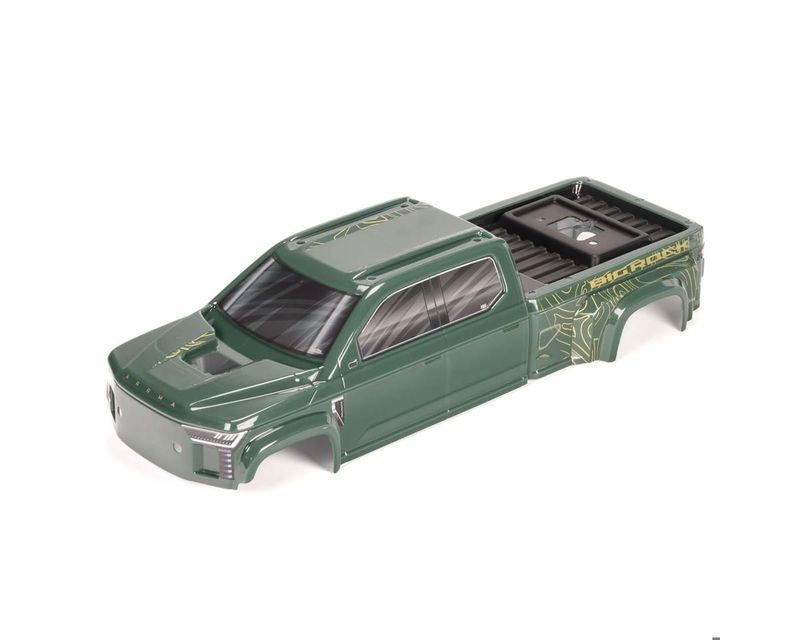 BIG ROCK 4X4 Crew Cab Clipless Painted Decaled Trimmed Body (Green) — ARA-1380