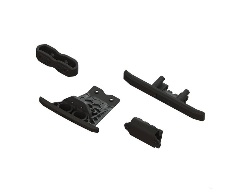 Lower Skid And Bumper Set (Black) — ARA-1547