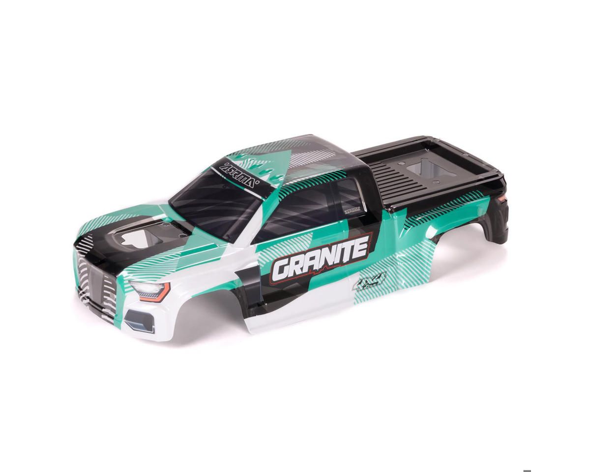 GRANITE 4X4 Clipless Painted Decaled Trimmed Body (Green/Black) — ARA-2317