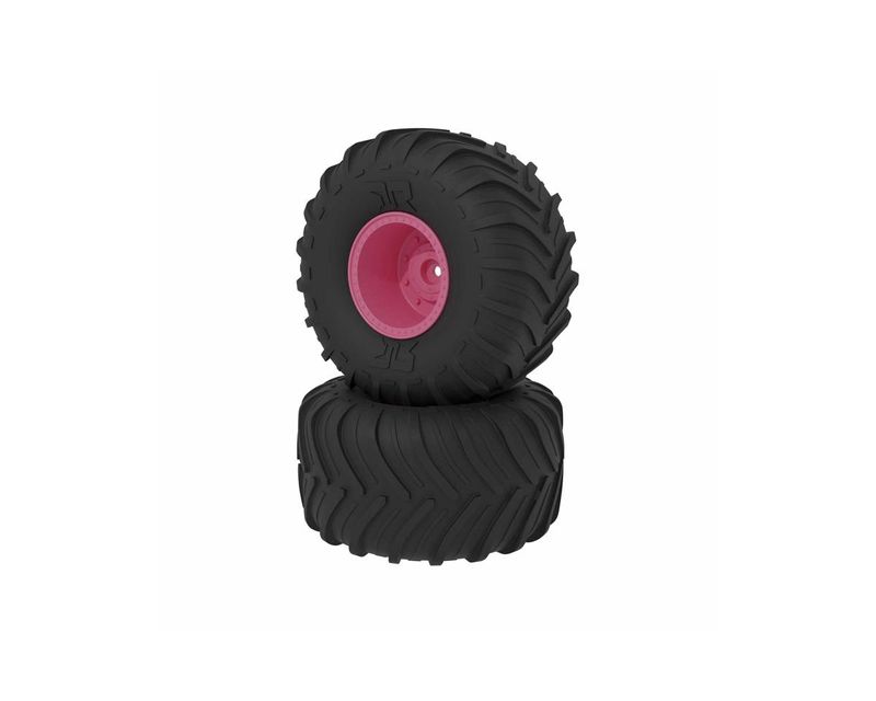 dBoots Chevron MT Tire Set Glued - Pink — ARA-2533