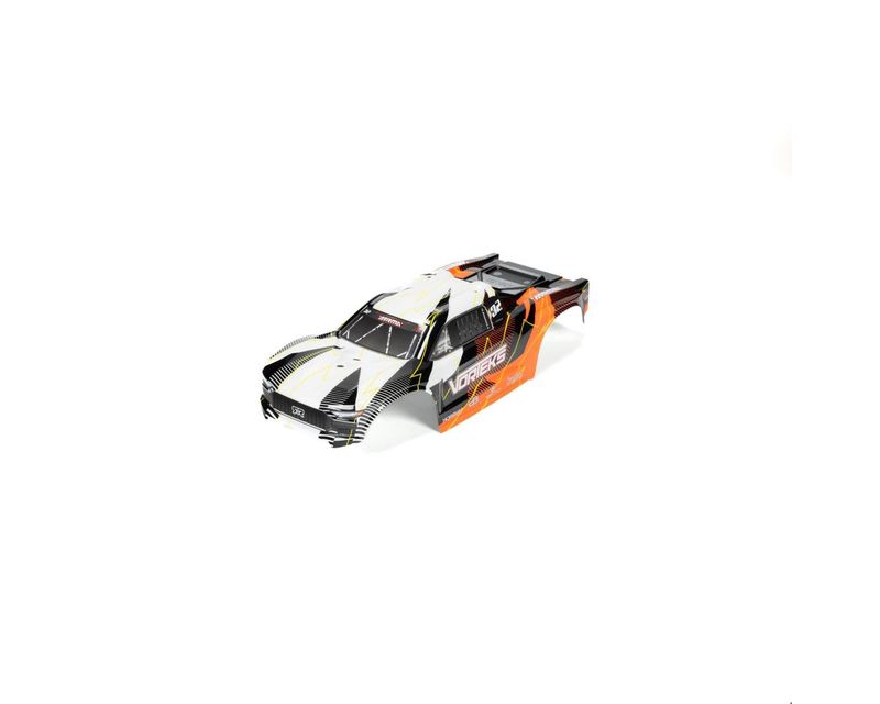 VORTEKS 2WD Clipless Painted Decaled Body Set (Orange) — ARA-1555