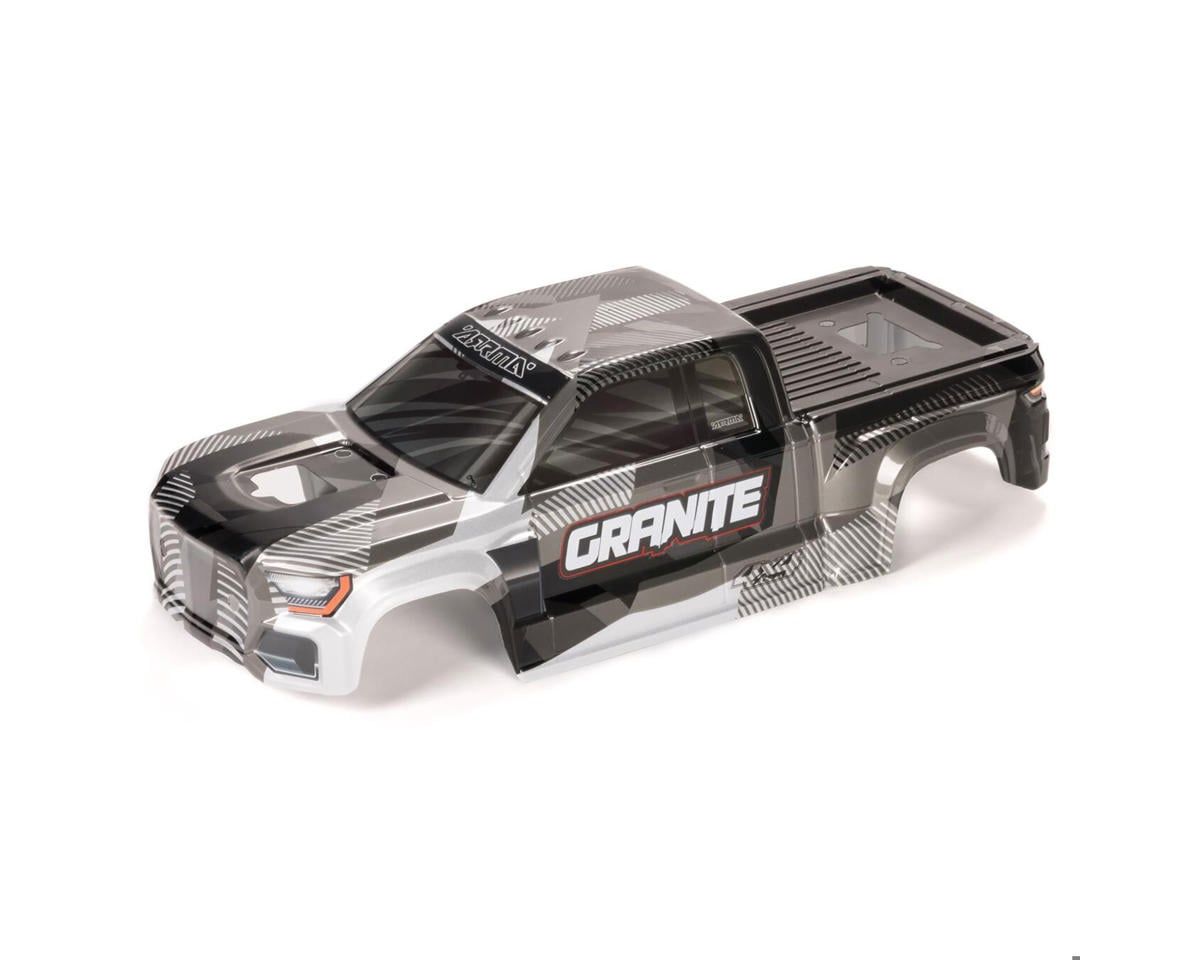 GRANITE 4X4 Clipless Painted Decaled Trimmed Body (Gun Metal) — ARA-1623
