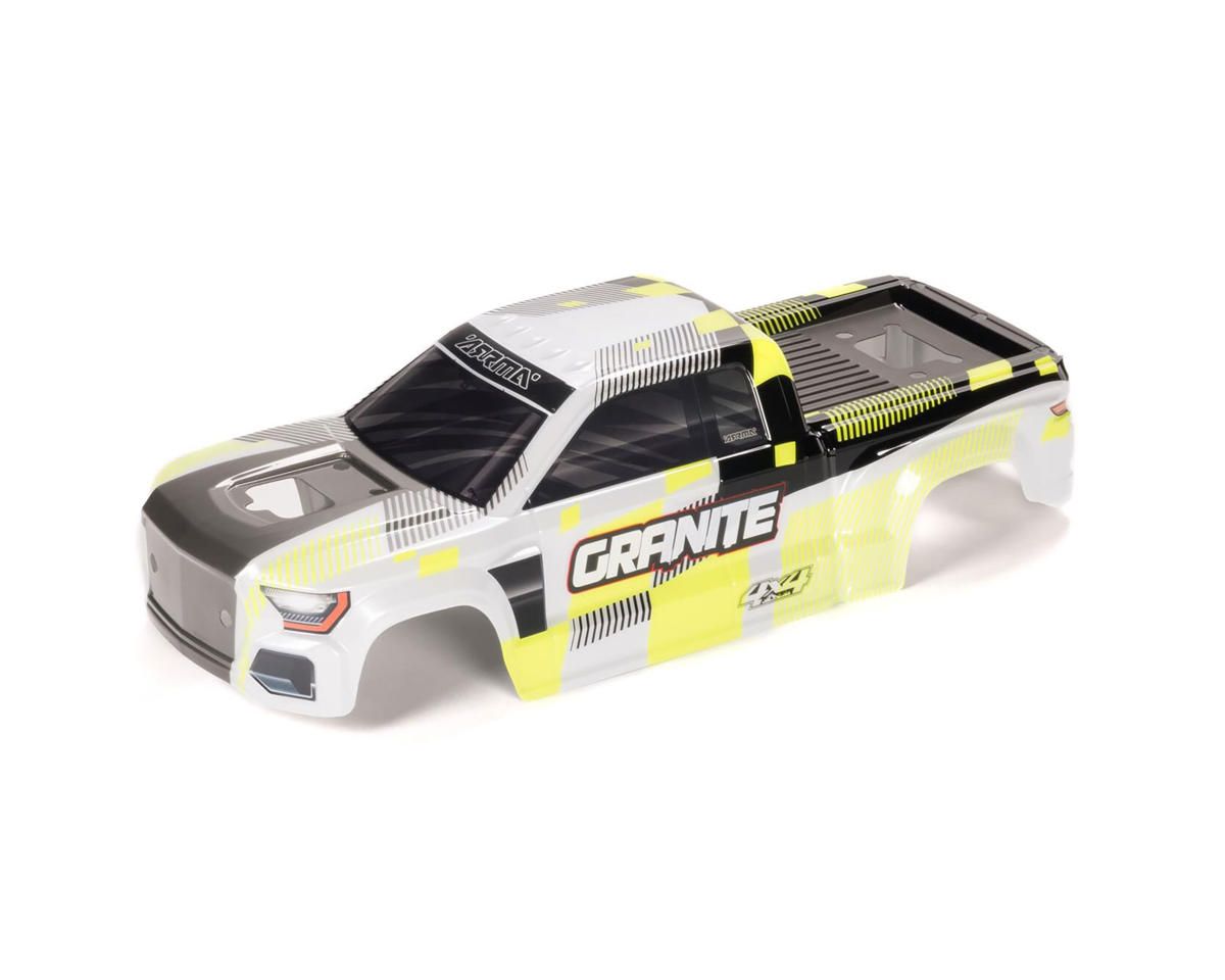 GRANITE 4x4 Clipless Painted Decaled Body (Yellow) — ARA-2316