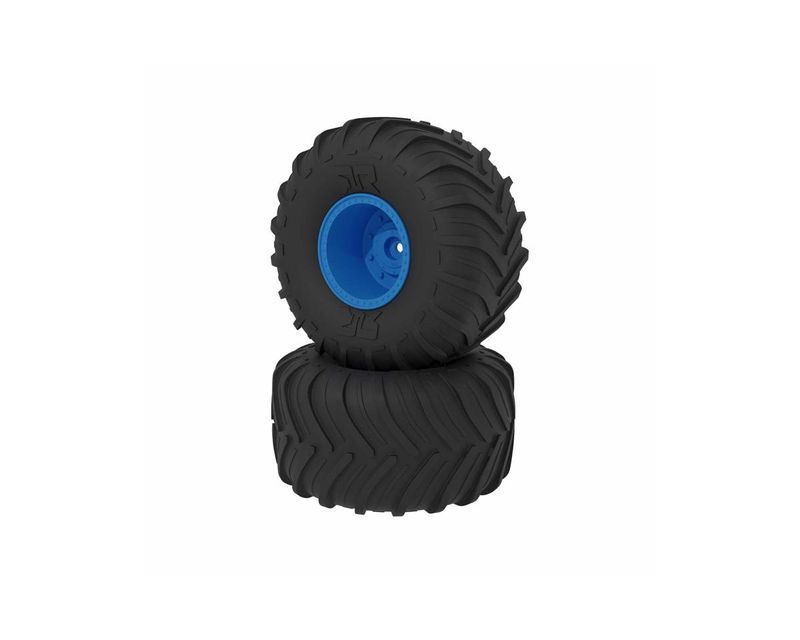 dBoots Chevron MT Tire Set Glued - Blue — ARA-2530