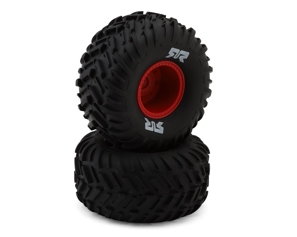 dBoots Cut Chevron MT Tire Set Glued - Red — ARA-2574