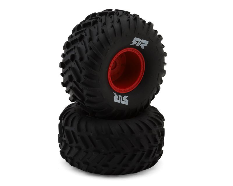 dBoots Cut Chevron MT Tire Set Glued - Red — ARA-2574