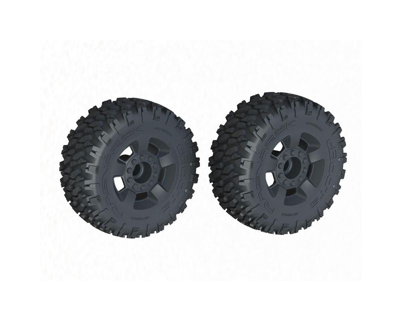 dBoots 'Ragnarok MT' Tire Set Glued (Black) (2pcs) — ARA-1383