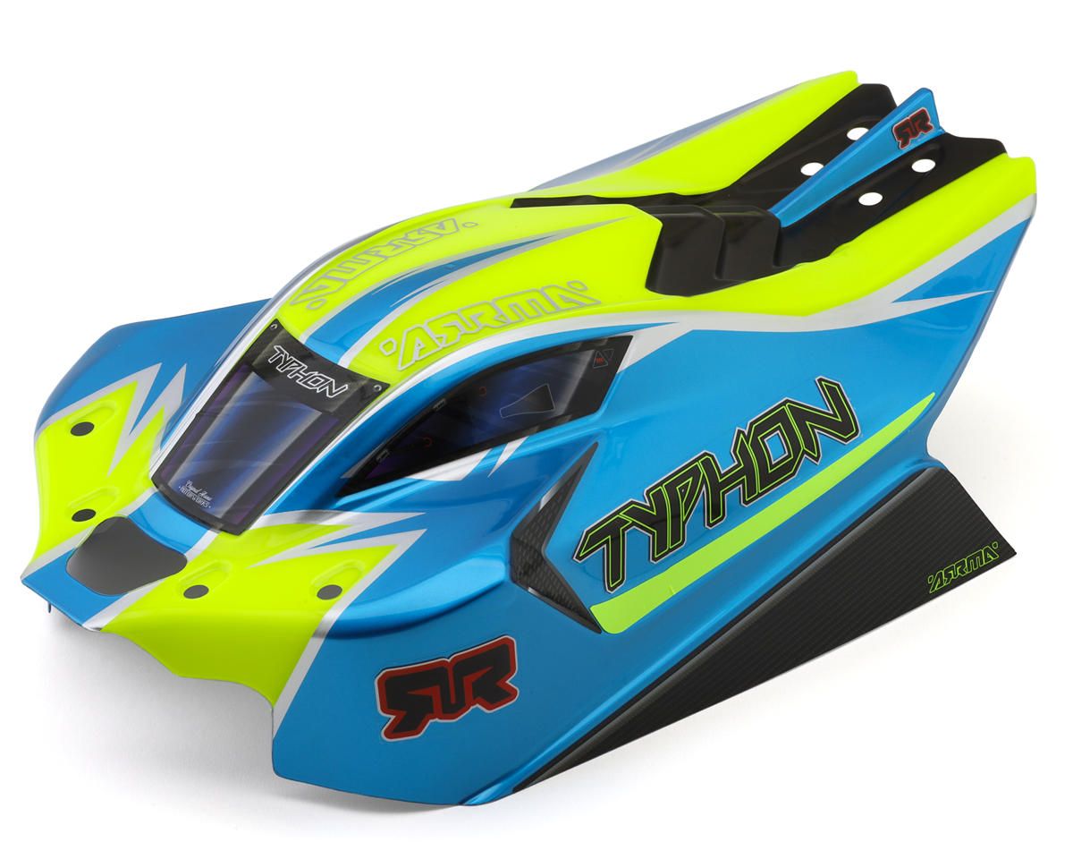 TYPHON 4x4 Clipless Painted Decaled Body (Blue) — ARA-2249
