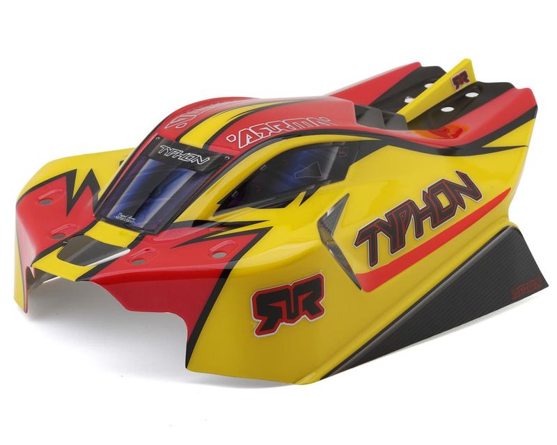 TYPHON 4x4 Clipless Painted Decaled Body (Yellow) — ARA-2250