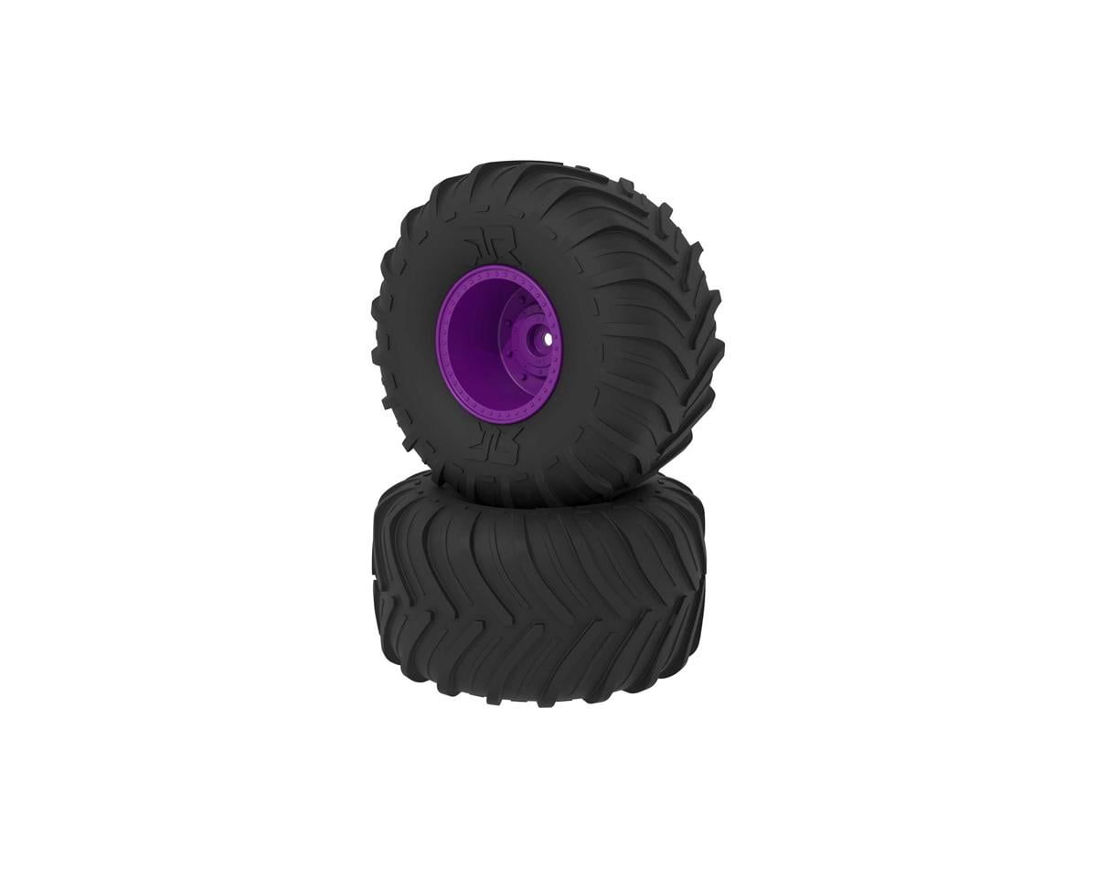 dBoots Chevron MT Tire Set Glued - Purple — ARA-2535