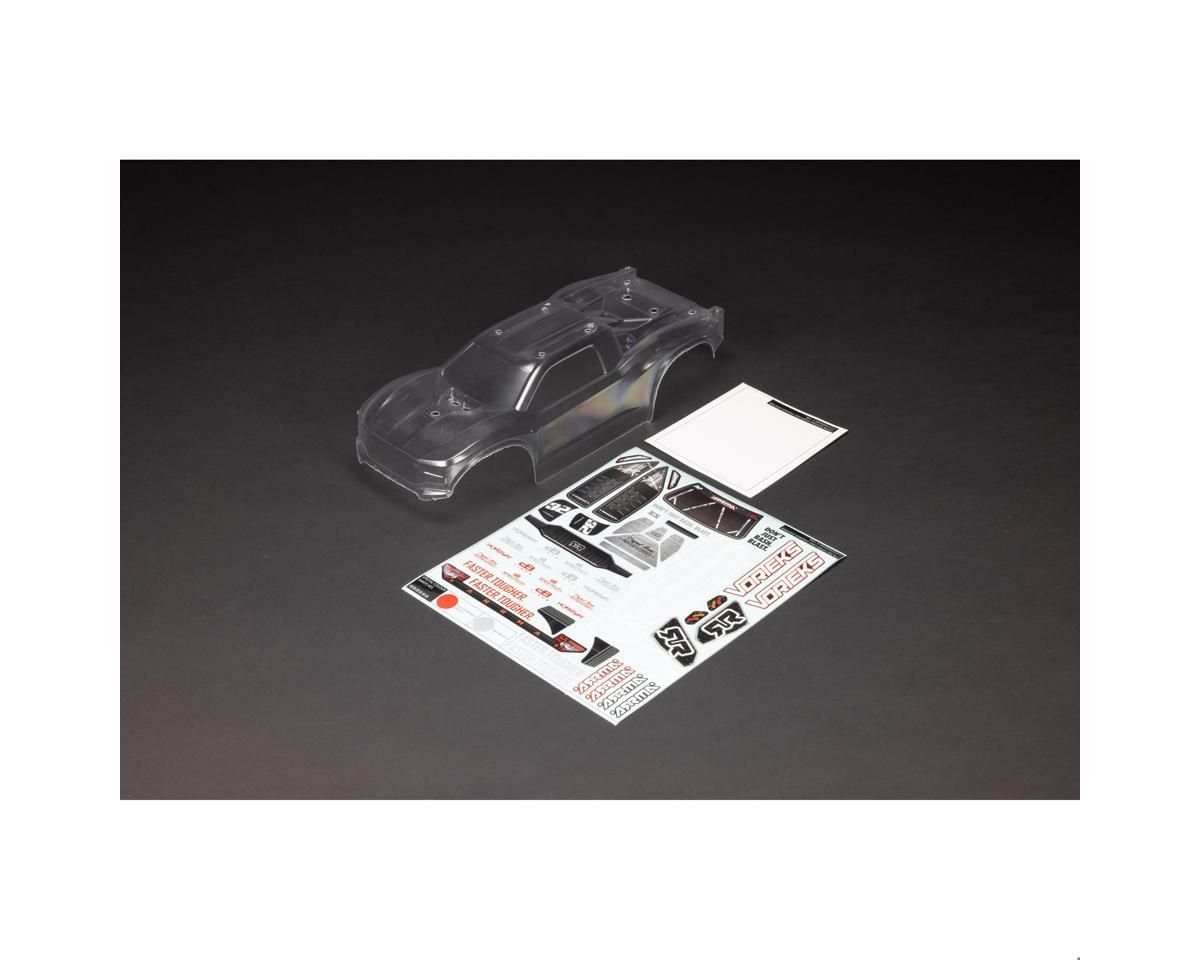 VORTEKS 2WD Clear Body - Hidden Body Mount (inc decals/window masks) — ARA-1554