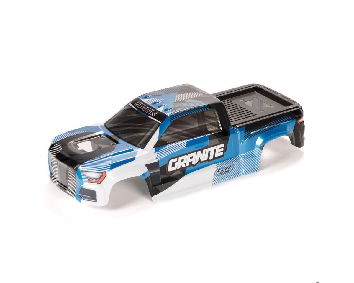 GRANITE 4X4 Clipless Painted Decaled Trimmed Body (Blue/Black) — ARA-1621