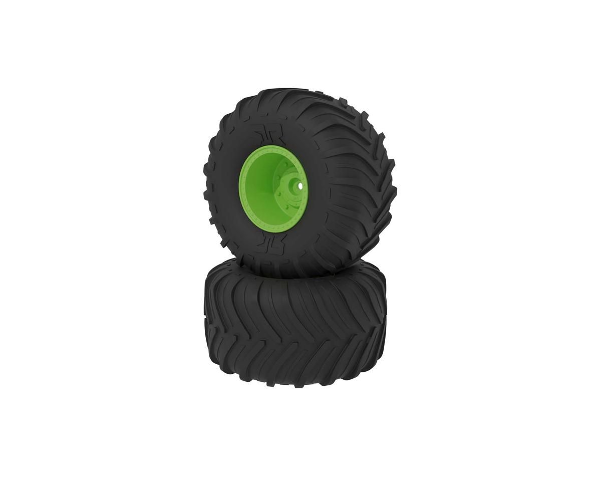 dBoots Chevron MT Tire Set Glued - Green — ARA-2531