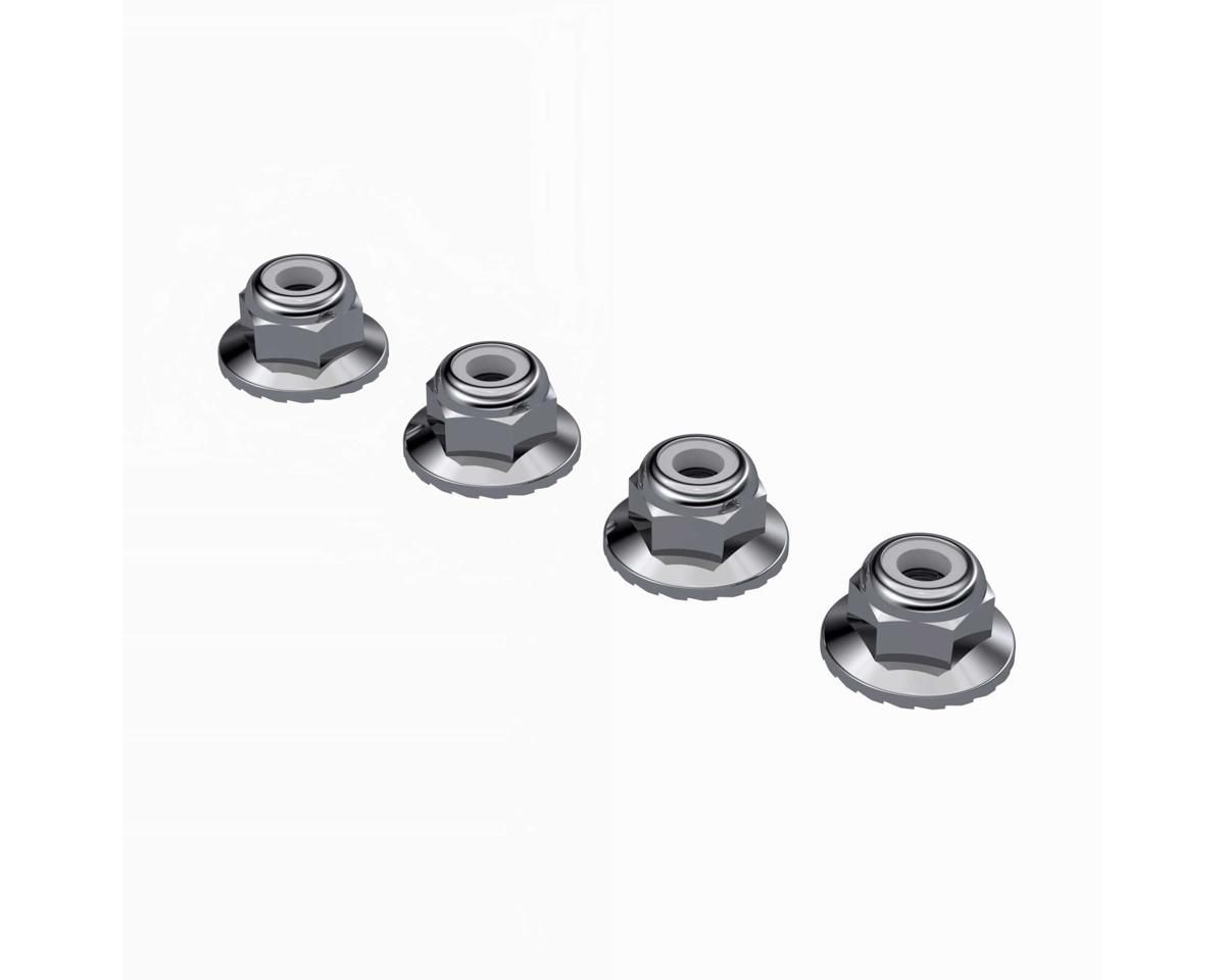 Wide Flanged Nyloc Nut M4 (4Pcs) — ARA-2472