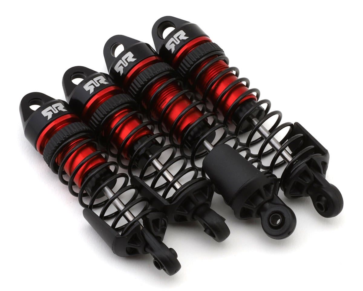 Shock Set, F/R Assembled,700cst Oil (Red) (4Pcs) - Mini — ARA-2670