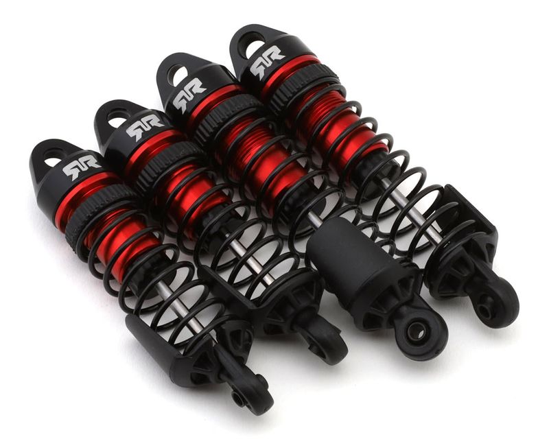 Shock Set, F/R Assembled,700cst Oil (Red) (4Pcs) - Mini — ARA-2670
