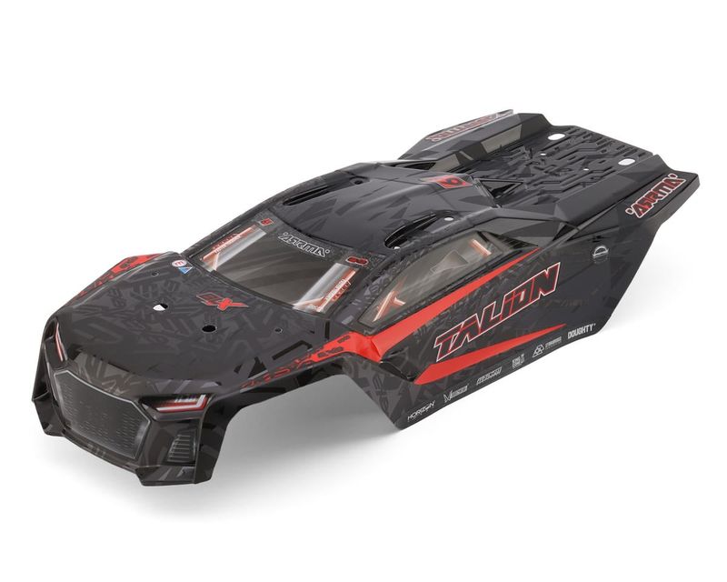 TALION 6S EXB BLX Painted Decaled Trimmed Body (BLACK) — ARA-3406