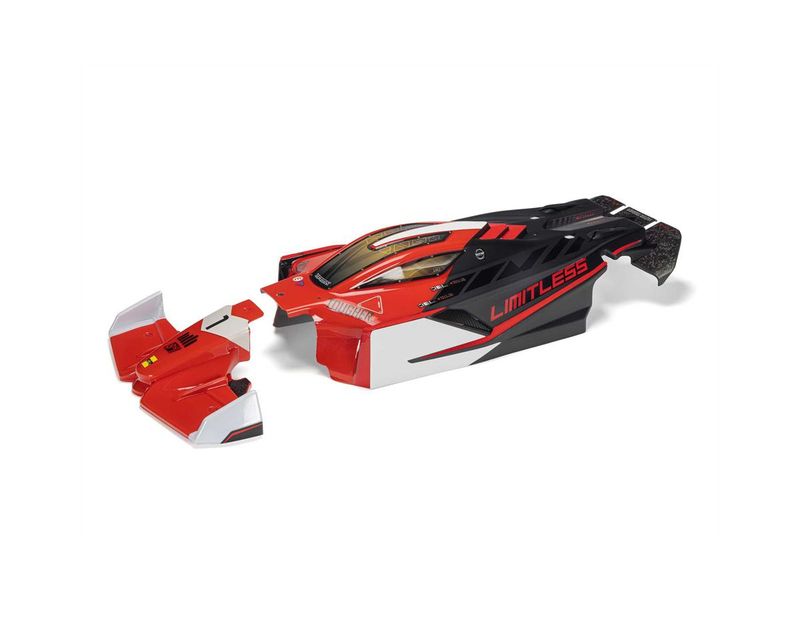 LIMITLESS Painted Decaled Trimmed Body (Red/Black) — ARA-2802