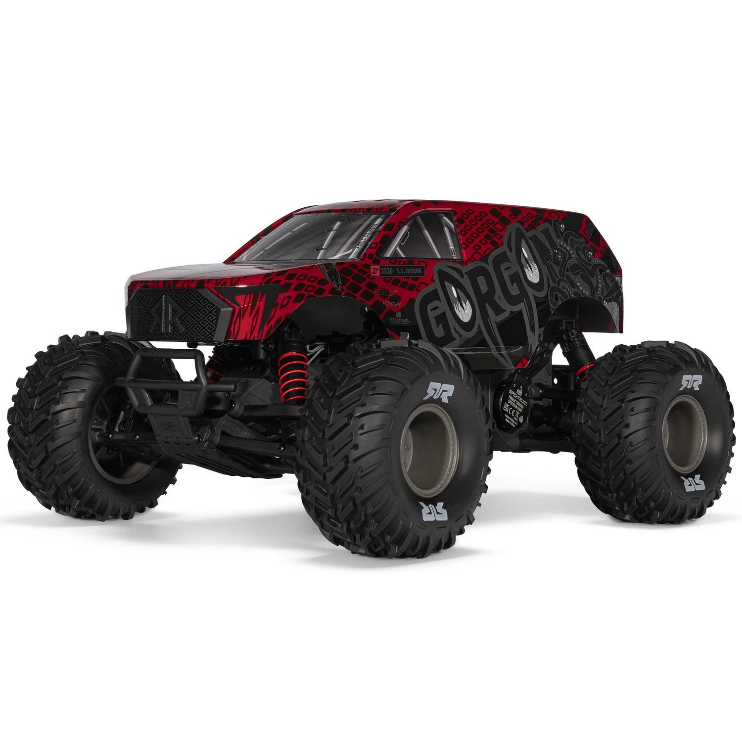 ARRMA 1/10 GORGON 223S 2WD RTR Brushless Monster Truck Red Black — ARA3530T2