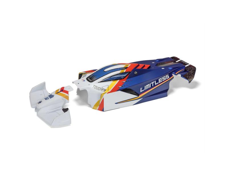 LIMITLESS Painted Decaled Trimmed Body (White/Blue) — ARA-2810