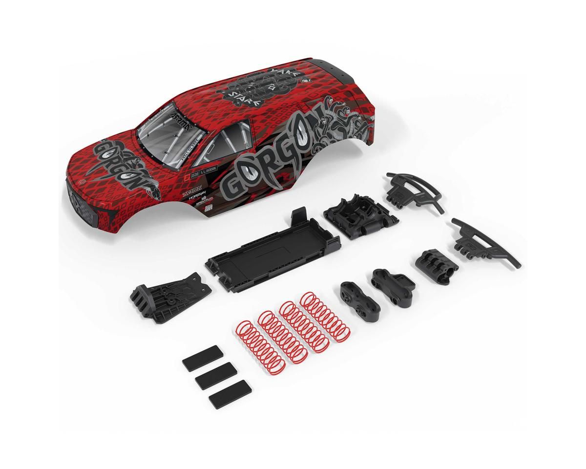 GORGON Painted Decaled Trimmed Body Set (Red/Black) — ARA-3417