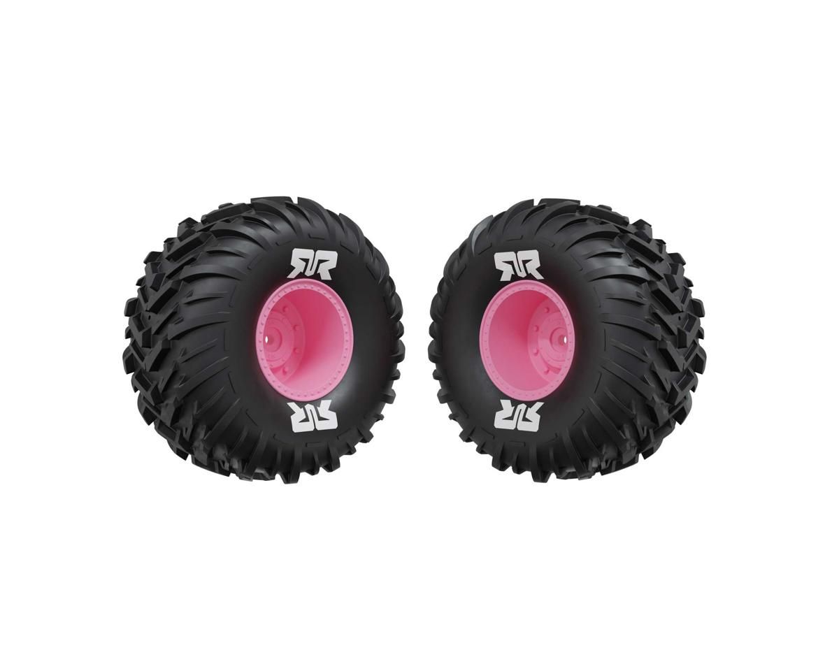 dBoots Cut Chevron MT Tire Set Glued - Pink — ARA-3497