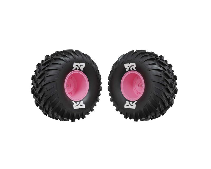 dBoots Cut Chevron MT Tire Set Glued - Pink — ARA-3497