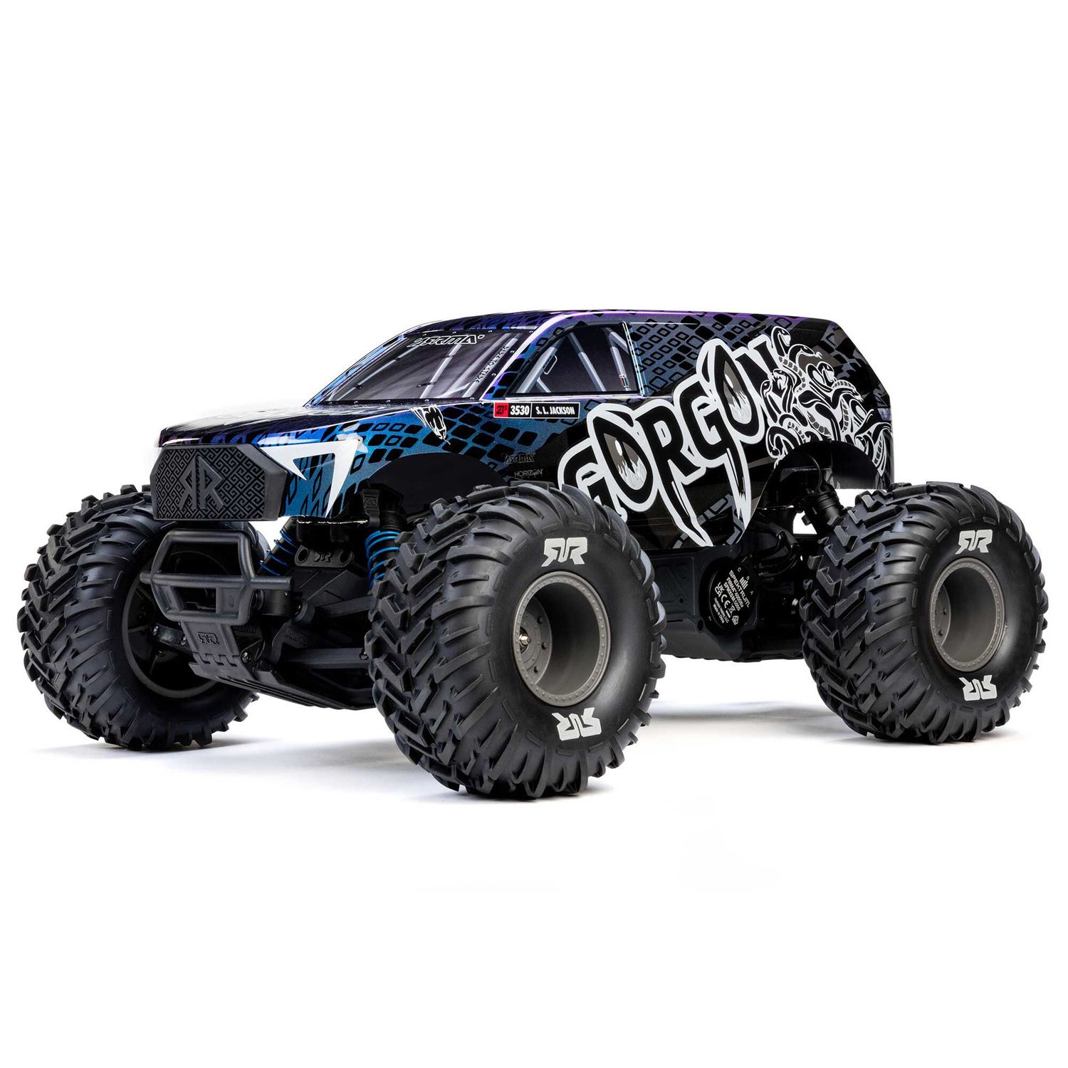 ARRMA 1/10 GORGON 223S 2WD RTR Brushless Monster Truck Blue Black — ARA3530T1