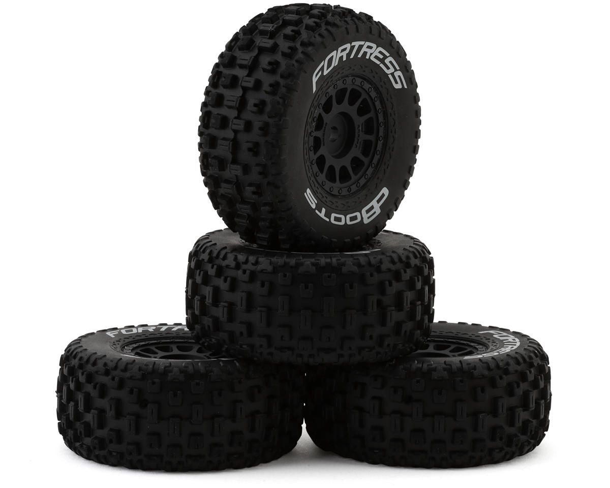 dBoots 'FORTRESS' Tire Set Glued (Black) (2 Pairs) — ARA550117