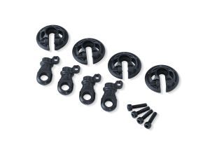 Gray Captured Lower Spring Retainers (4) — 8459-SLGRY