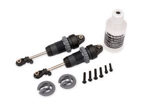 1/10 Gray Long GTR Shocks (2) — 7461-STGRY