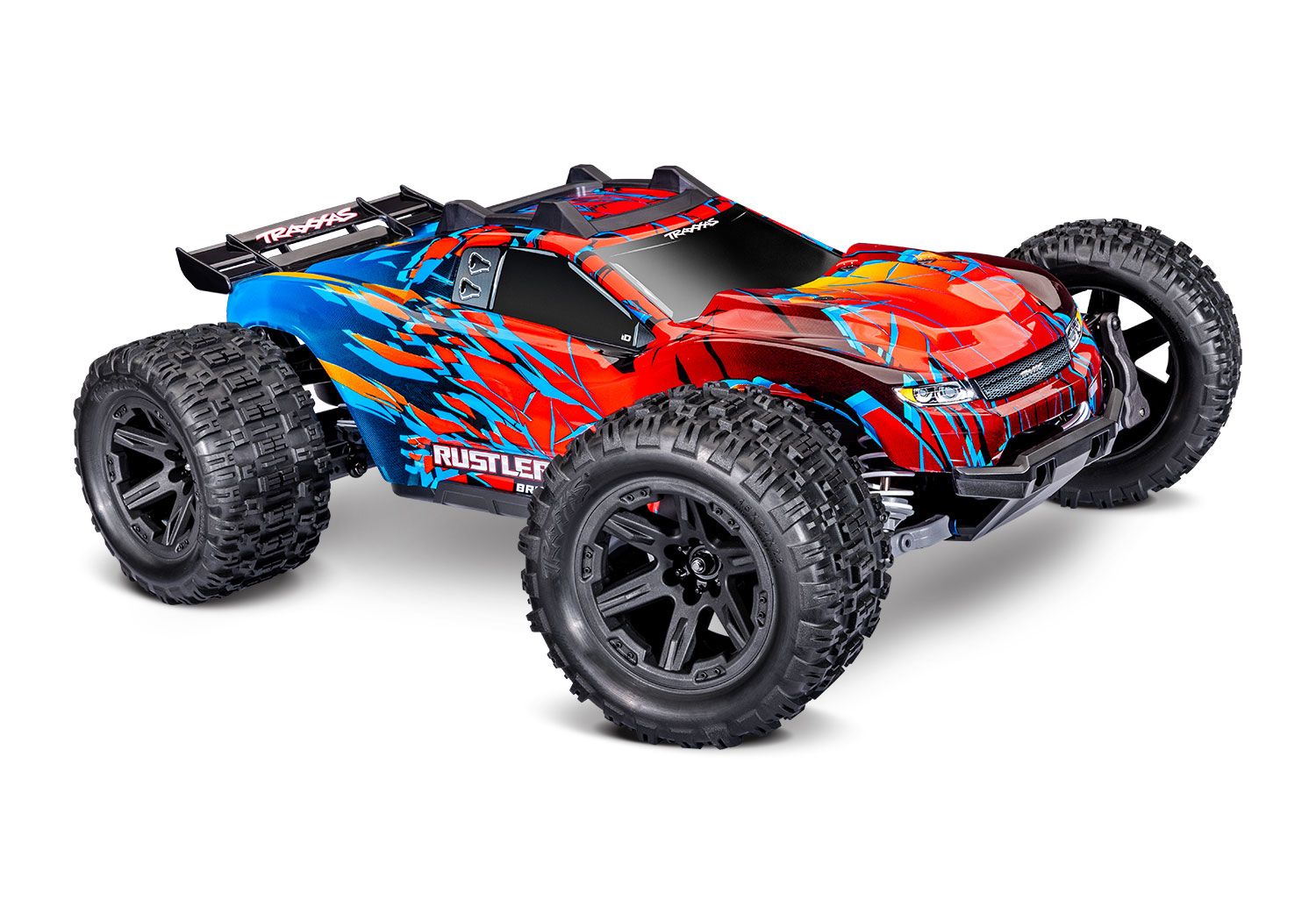 Traxxas Rustler 4X4 Brushless — 67464-4-RED