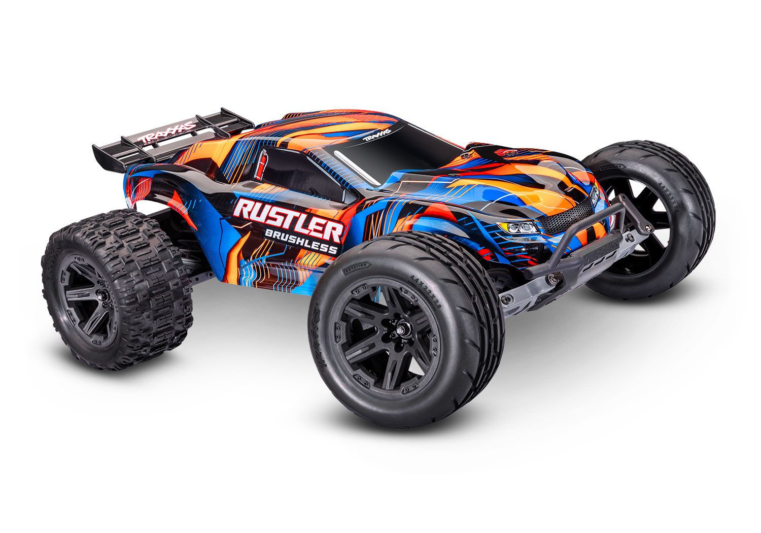 Traxxas Rustler 2WD Brushless — 37454-4-ORNG