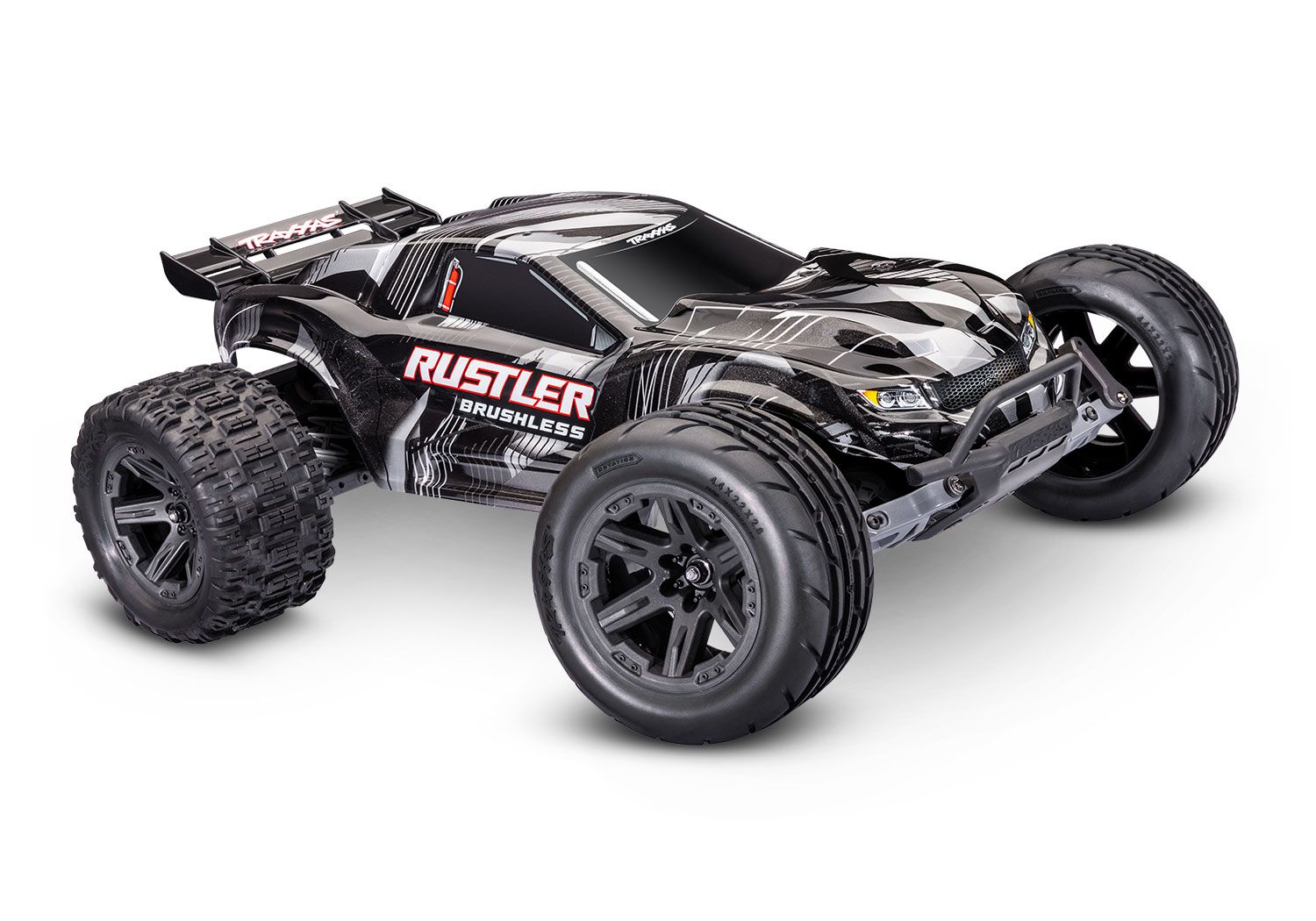 Traxxas Rustler 2WD Brushless — 37454-4-BLK