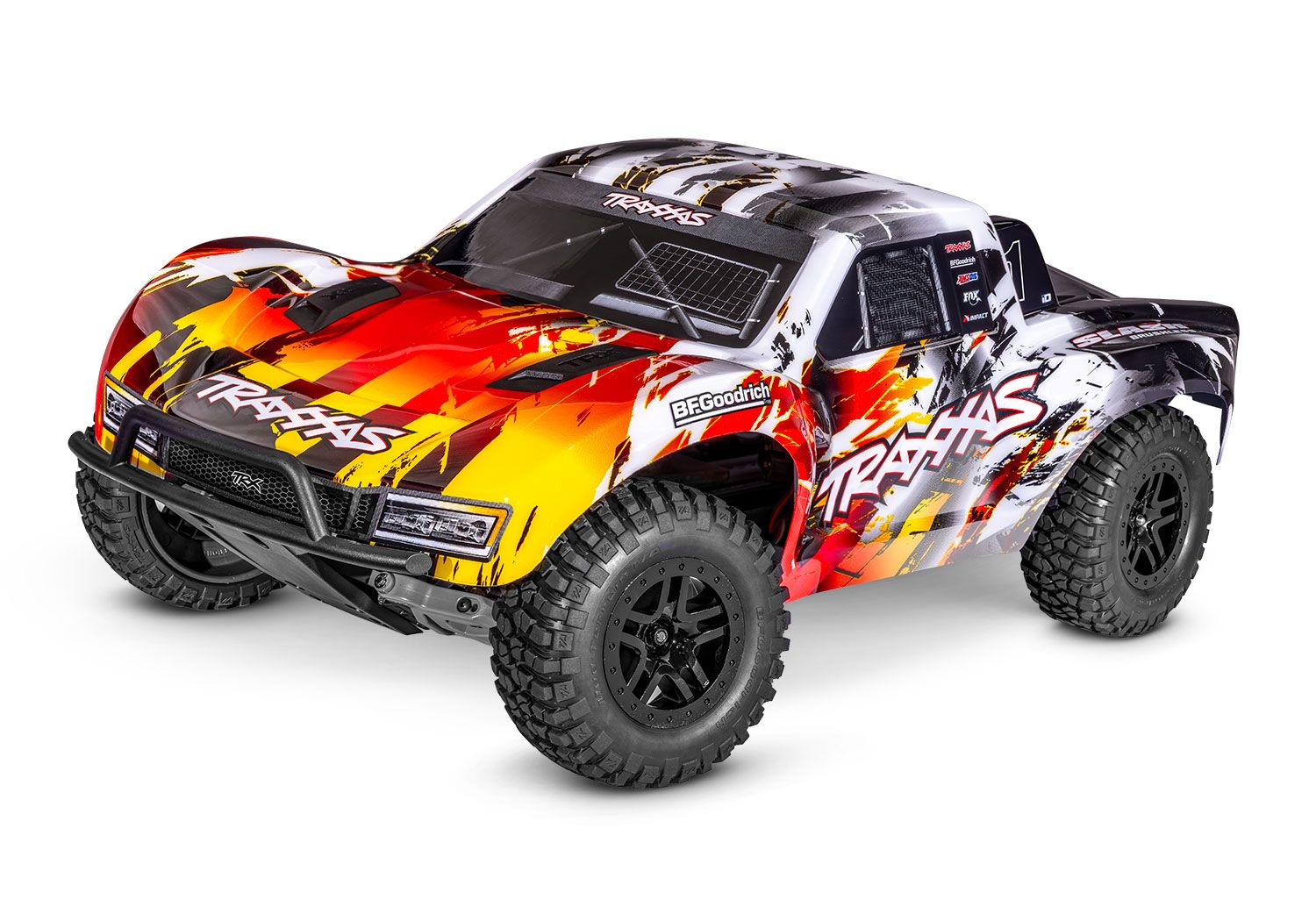 Traxxas Slash 2WD Brushless — 58434-4-RED