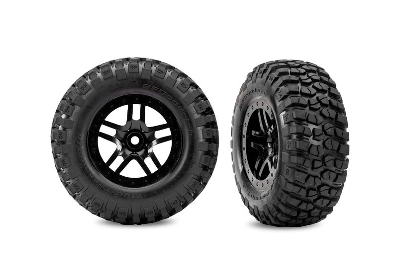 SCT Black Wheels &amp; BFGoodrich Tires (2) — 5885-BLK