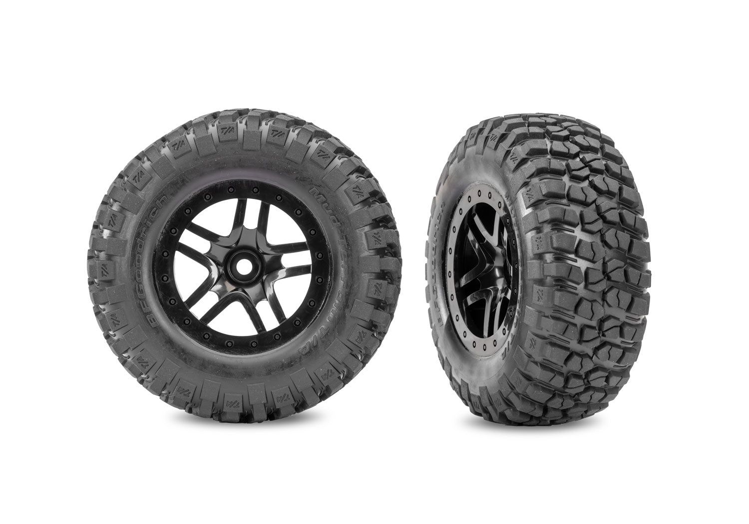 SCT Black Wheels with BFGoodrich Tires (2) — 5883-BLK
