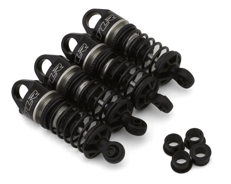 Aluminum Shock Set, On-Road, Assembled (4): GROM — LOS-1931