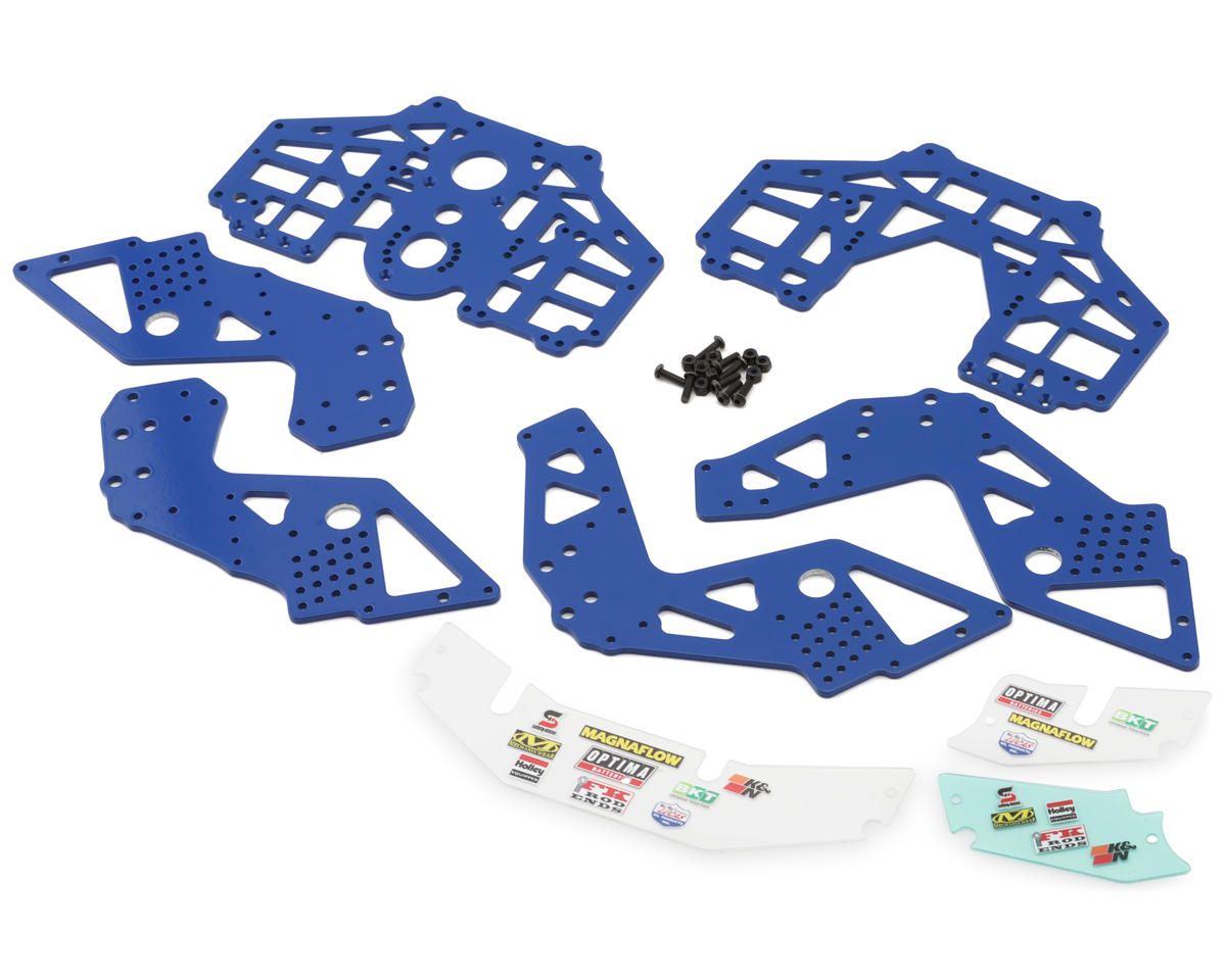 Chassis Plate Set, Blue: LMT 2.0 — LOS-1827