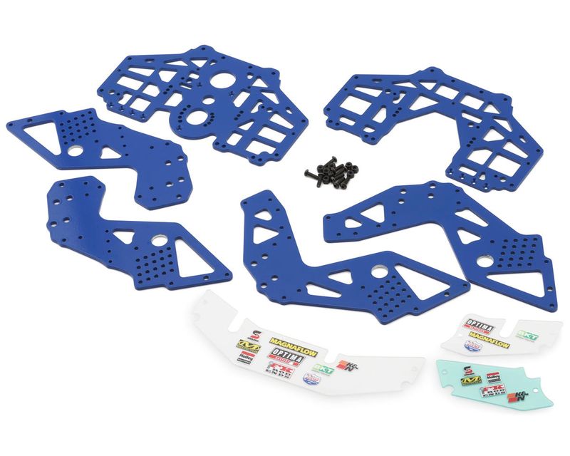 Chassis Plate Set, Blue: LMT 2.0 — LOS-1827