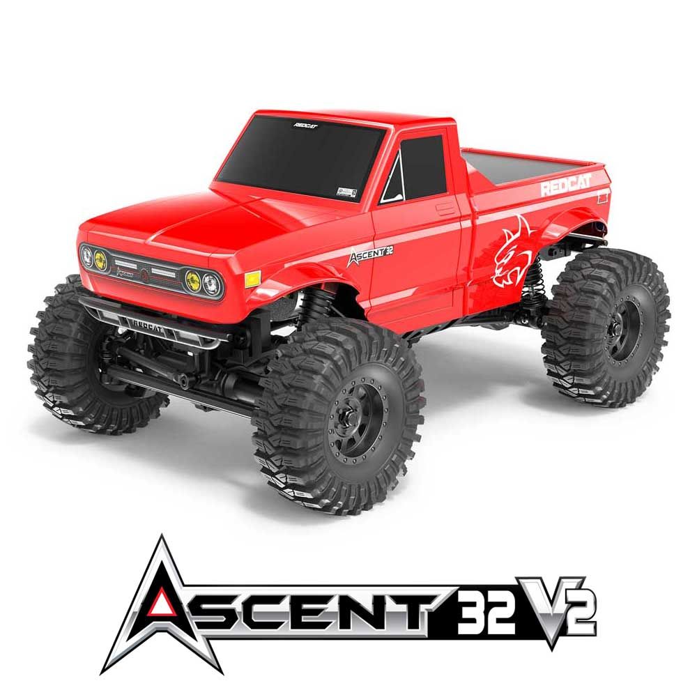 Redcat Ascent-32 V2 1/32 4WD RTR Rock Crawler (Red) — RER44376