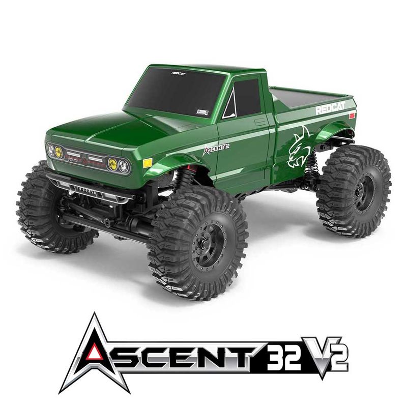 Redcat Ascent-32 V2 1/32 4WD RTR Rock Crawler (Green) — RER44374