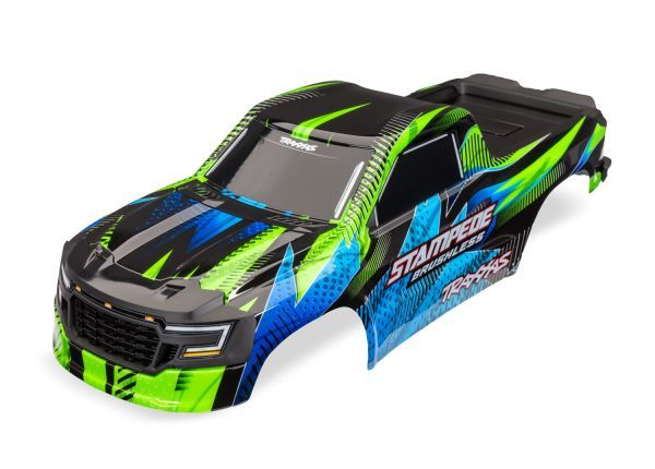 Stampede 2WD Brushless Green Clipless Body — 13611-GRN