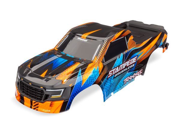 Stampede 2WD Brushless Orange Clipless Body — 13611-ORNG