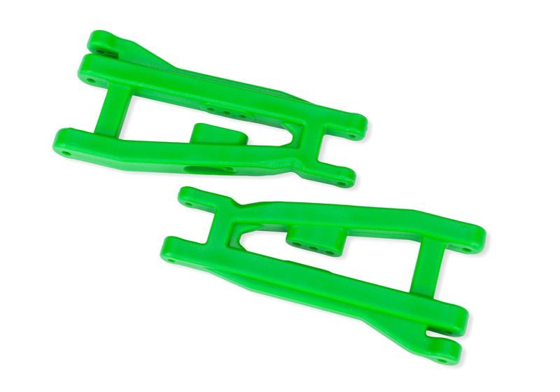 Green Front Lower Suspension Arms (L&amp;R) — 13632-GRN