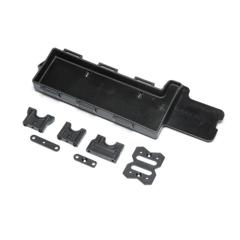 Battery Tray Center Diff Mount: 8XT — LOS-5273